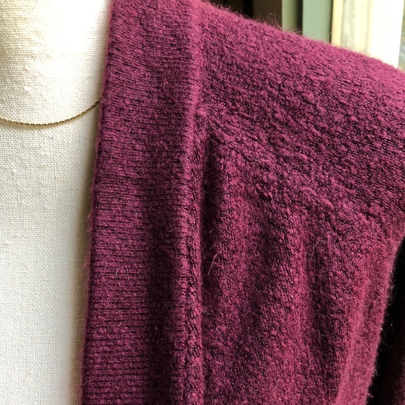 Clearance - Loft Soft Open Cardigan Sweater Purple - Picture 6 of 9